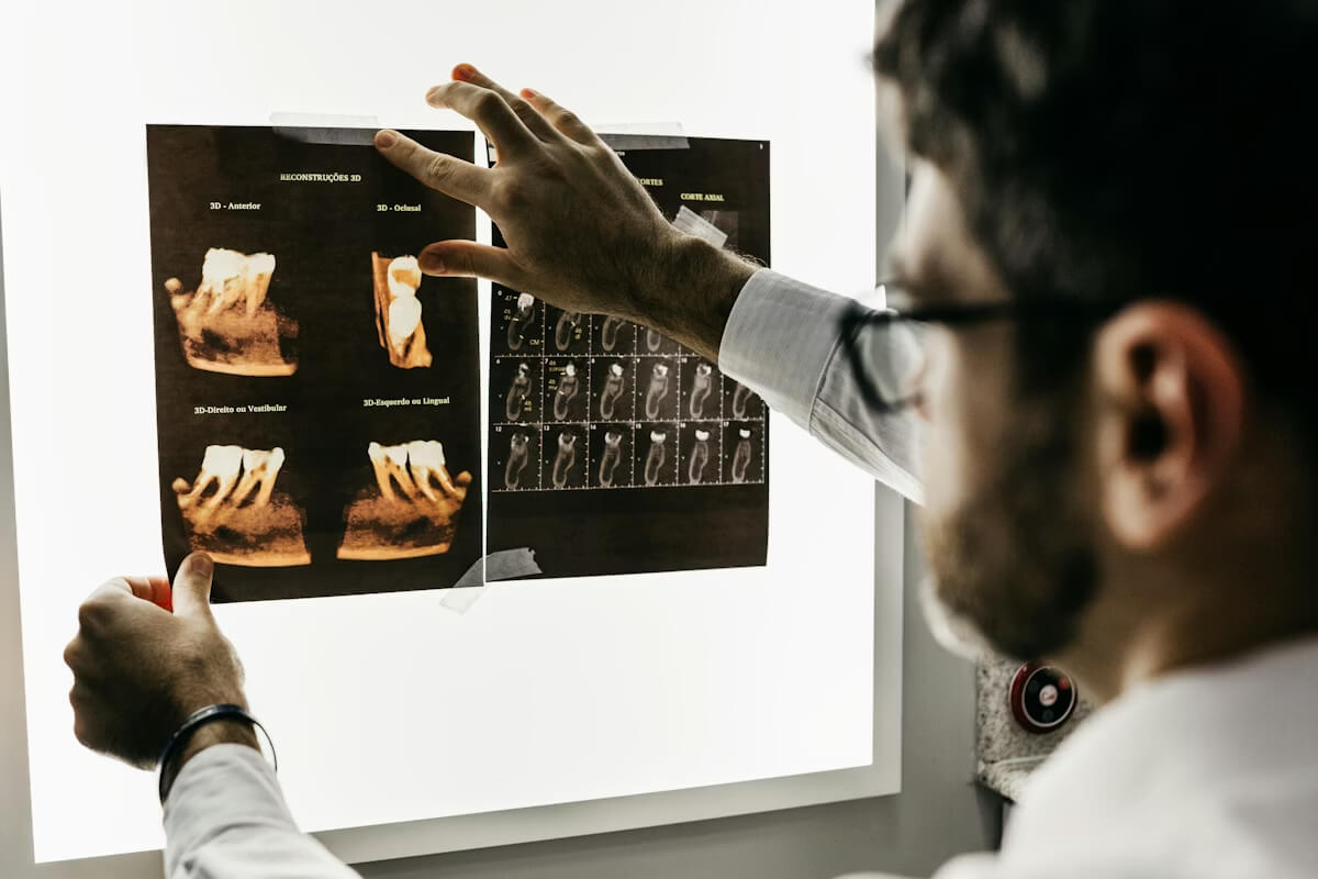 Dentist consultation with patient in a clean clinic