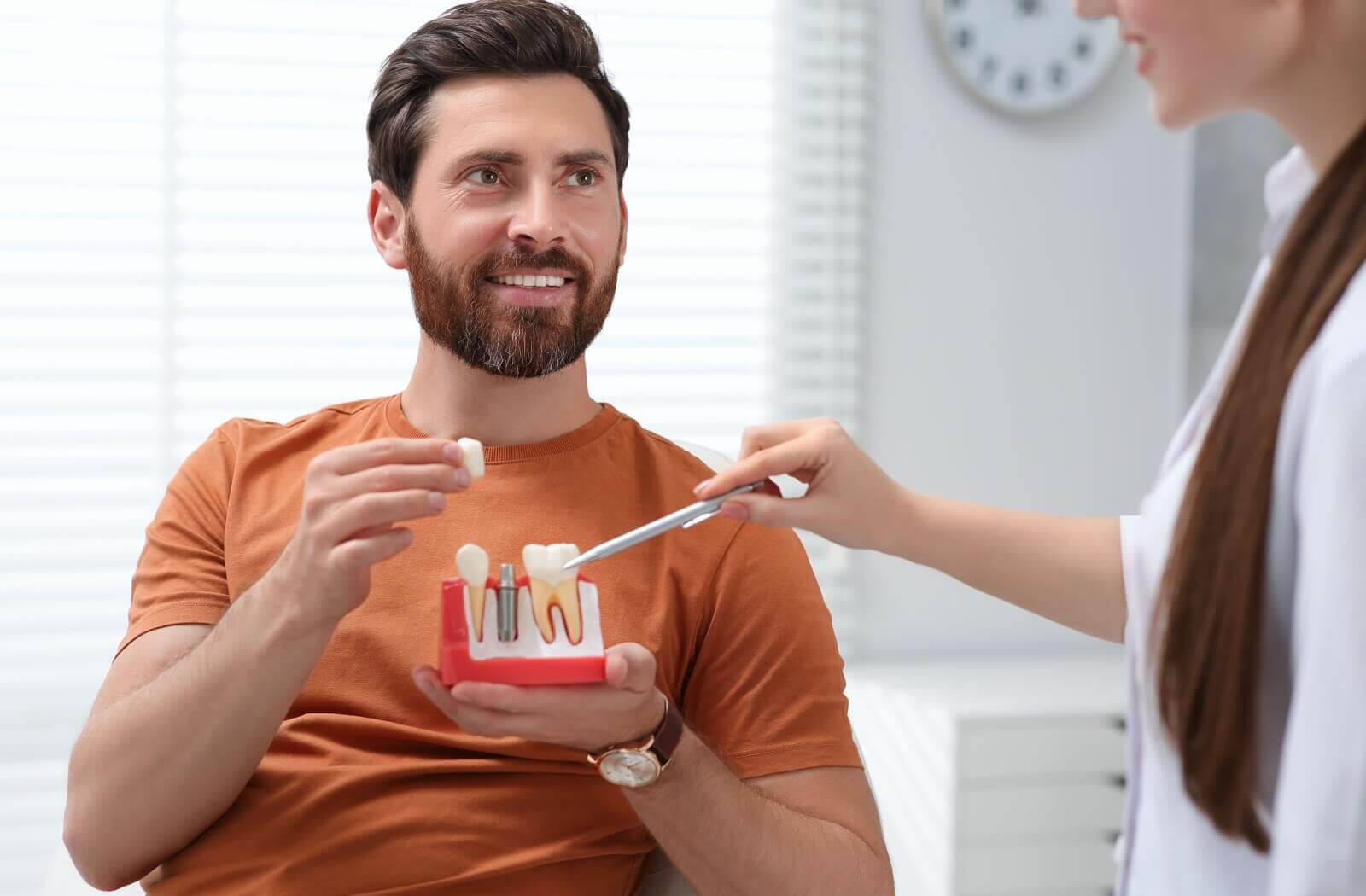 Professional dental treatment in a modern clinic